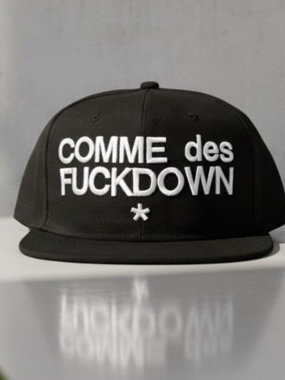 Rapper Retro 90s Y2K COMME des FKDOWN Hat Old School Cap Black Adult Hat Music